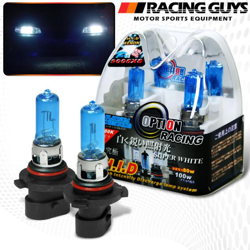 04 05 06 07 cadillac srx 9005xs head light xenon bulbs hyper white euro new