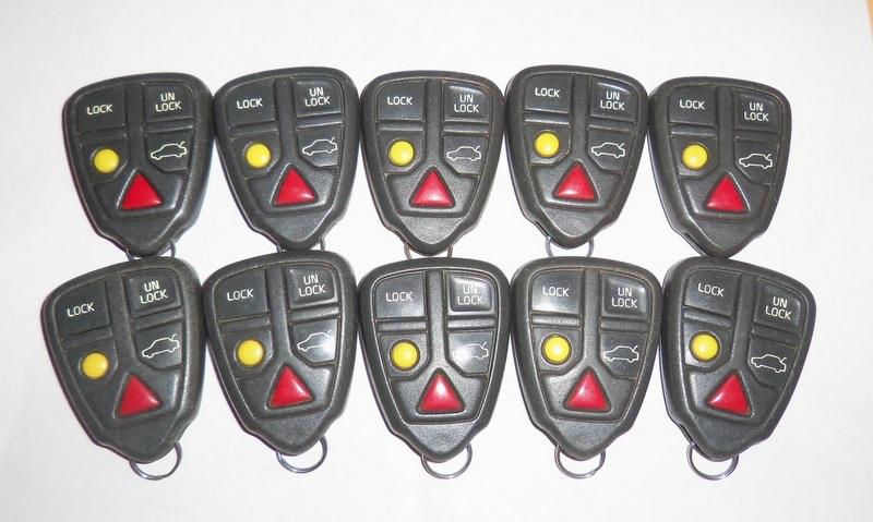 Lot of 10 volvo misc assorted keyless entry remotes fobs transmitters 