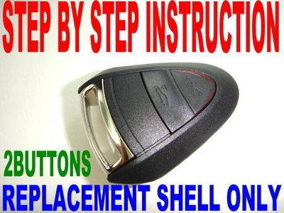 New shell for porsche key fob case diy instruction chip keyless entry remote 2bt