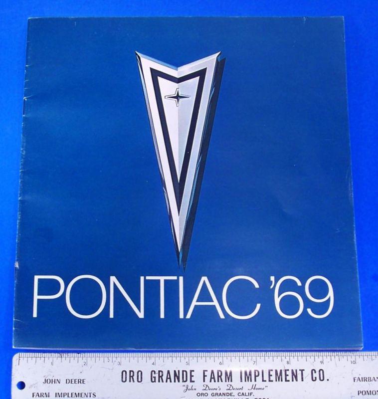 1969 pontiac, gto, firebird, grand prix, sales brochure clean original