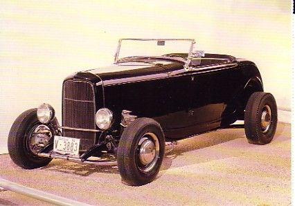 1932 ford roadster highboy hot rod postcard - lot of 2 - must see !! rat rod 