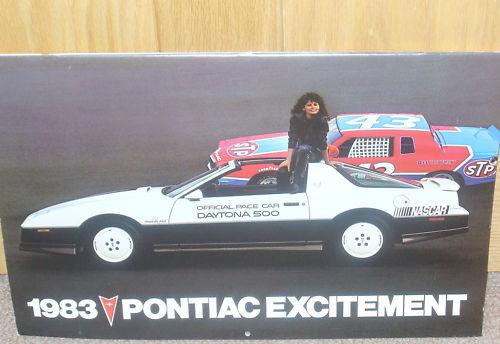 1983 pontiac excitement nascar daytona 500 calender