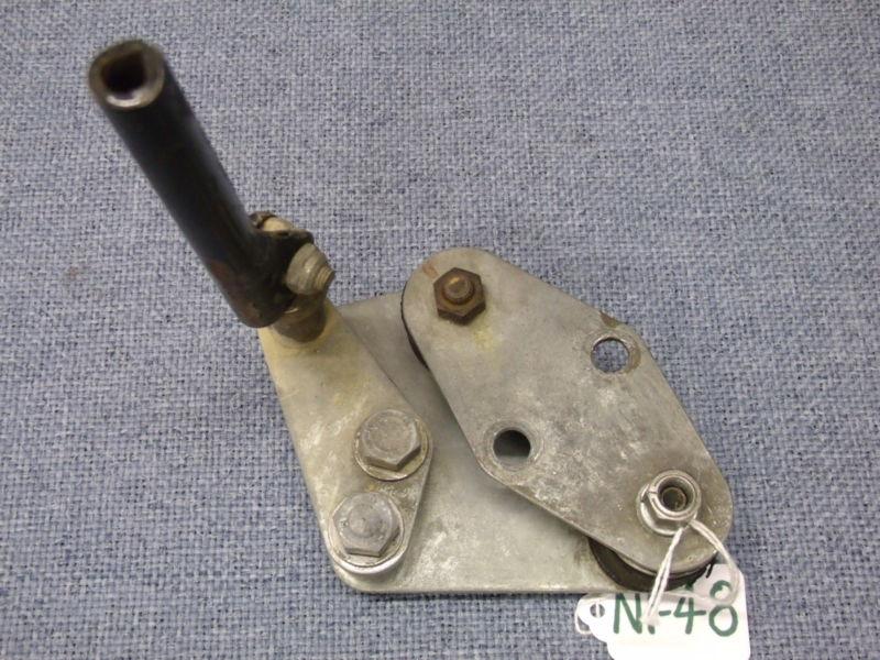 Norton 750 commando passenger footpeg and exhaust mounting bracket (lh side)