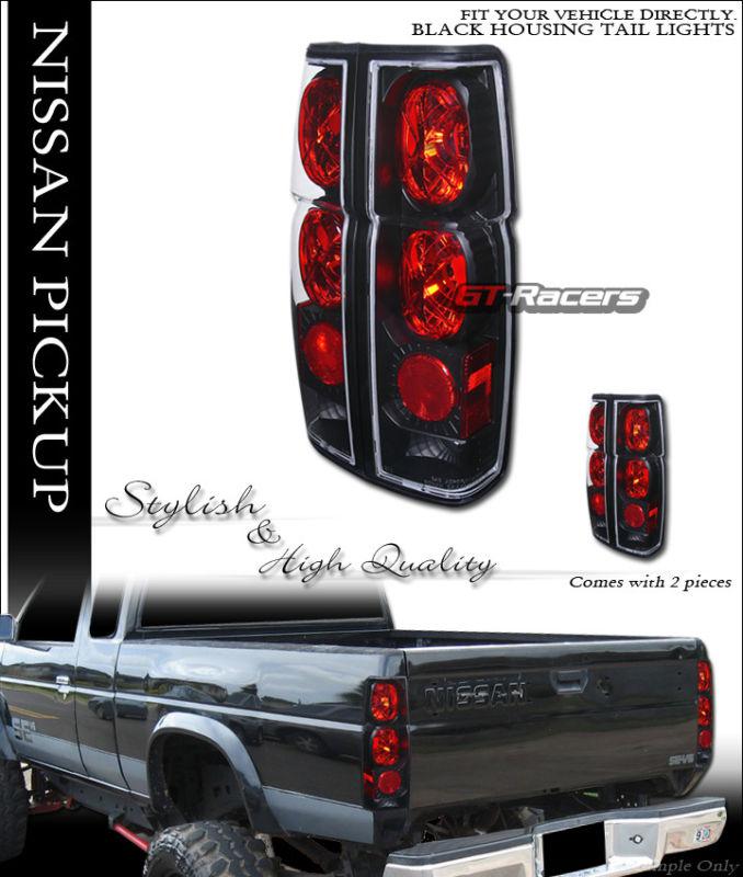 Blk housing altezza tail lights brake lamps 1986-1997 nisssan hardbody d21 truck