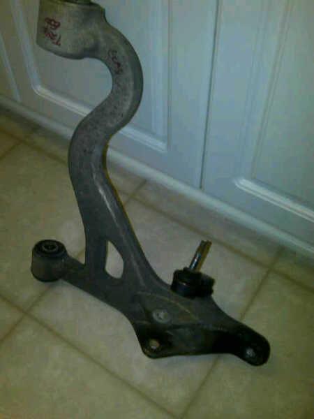 Left front and right front lower control arm with good ball joints