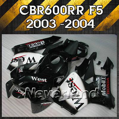 Fairing kit for 03-04 honda cbr 600 rr f5 2003-2004 cbr600rr injection abs #west