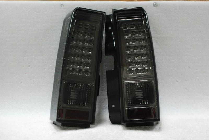 06-09 hummer h3 led tube lights bar led smoked altezza tail brake light lamps