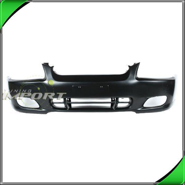 For 00-02 hyundai accent front bumper cover raw matte black plastic non-primed