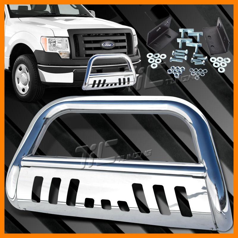 04-13 f150 expedition chrome bull front brush push bar grille guard stainless