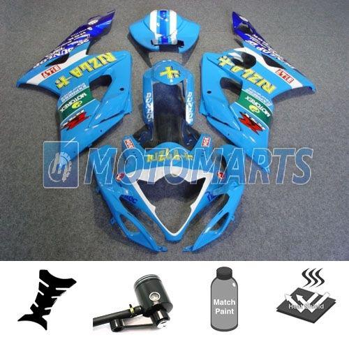 Bundle inj fairing with brake fluid reservoir for suzuki gsx r 1000 k5 05 06 aa