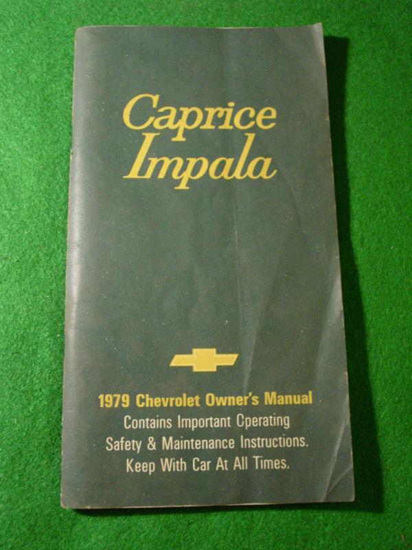 1979 caprice impala chevrolet owner's manual chevy