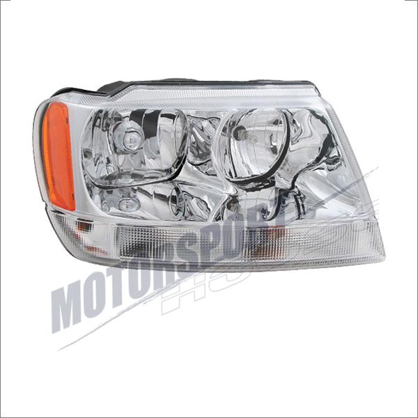 99-04 jeep grand cherokee limited passenger side headlight amber reflector r/h