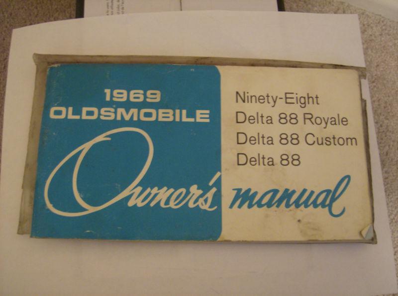 1969 oldsmobile owners manual, ninty eight, delta 88,& royal & custom