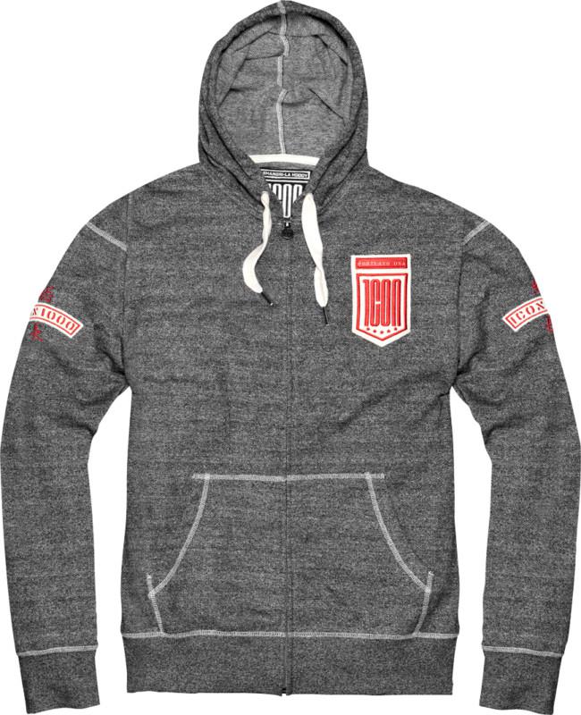 New icon shangri-la hoody sweatshirt, gray, 2xl/xxl