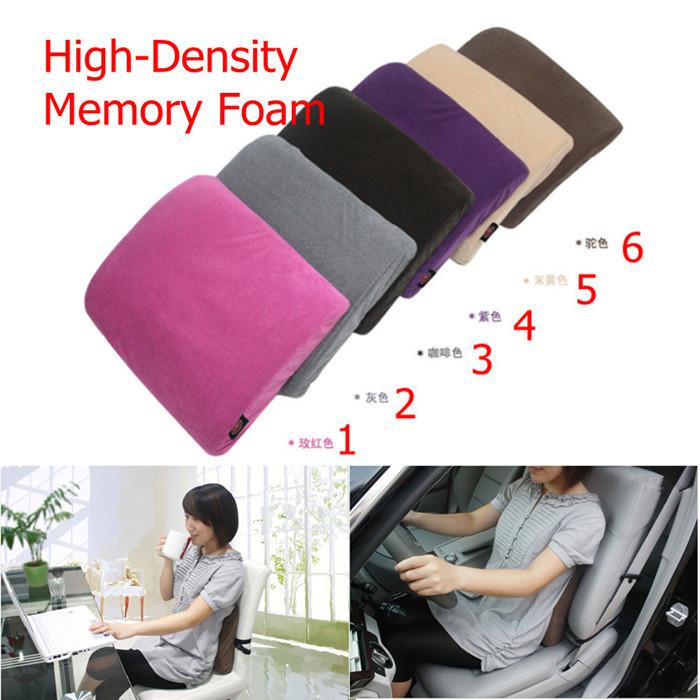 New memory foam lumbar back support cushion seat chair pillow for car office