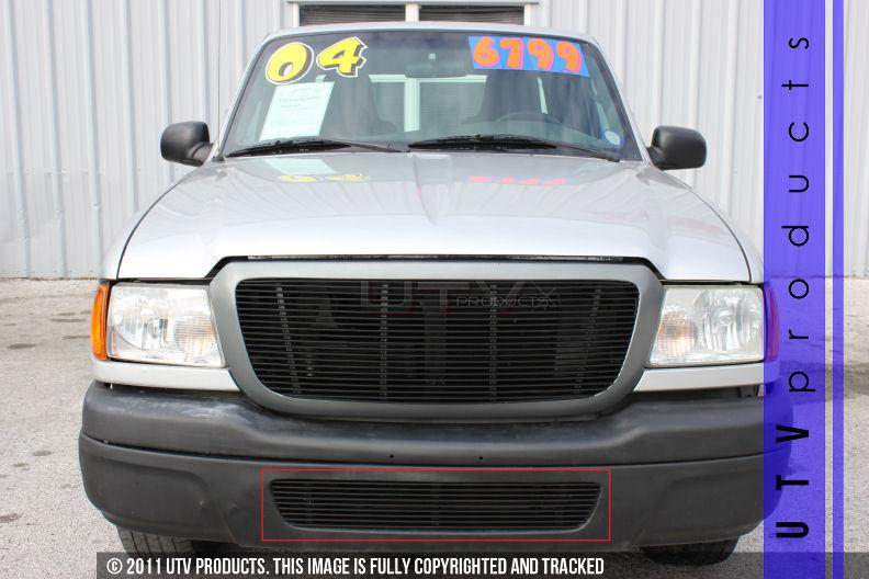 2004 2005 ford ranger billet grille bumper 1pc kit black lower no modifying 04 