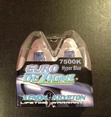 Hyper blue superwhite 9006 hb4 xenon hid foglights bulbs 7500k new design