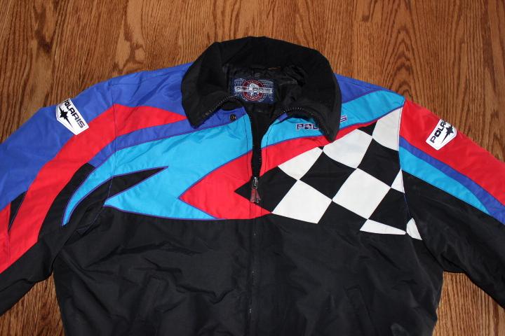 Polaris indy mens sz large vintage snowmobile jacket-thermolite insulated