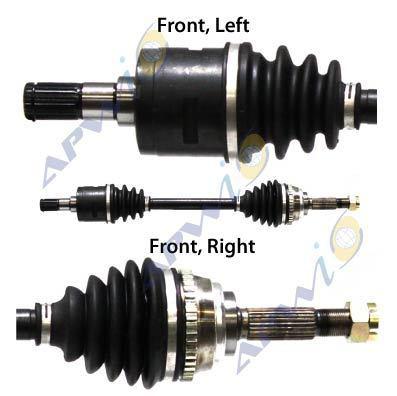 Apw int'l mi8334a cv half-shaft assembly-cv joint half shaft