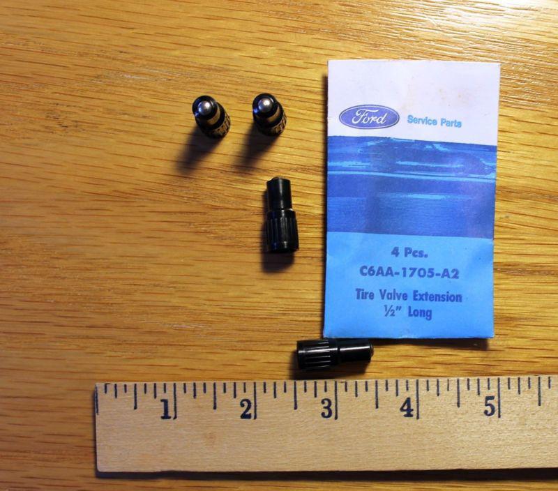 1960's early 70's nos ford mustang torino  fairlane 1/2" tire valve extensions