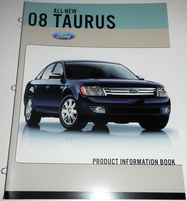 2008 ford taurus product information book brochure