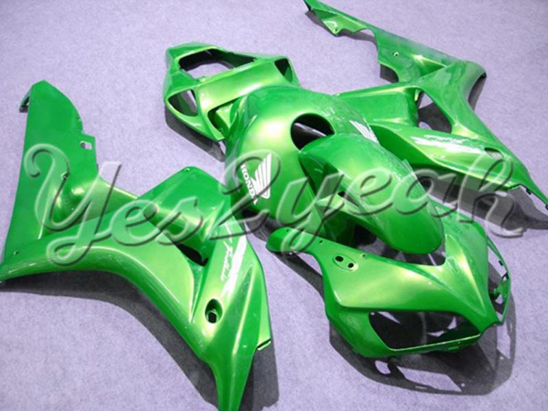 Injection molded fit fireblade cbr1000rr 06 07 all green fairing zn066