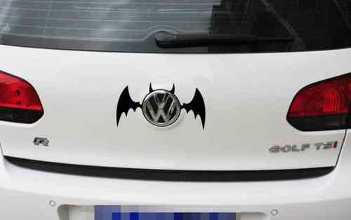 New “ devil bat ” auto car marked decal stickers emblem logo black