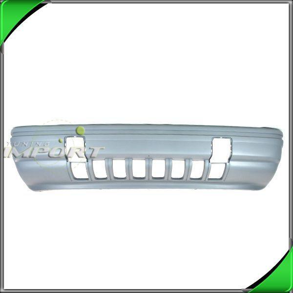 96-98 jeep grand cherokee zj front bumper cover matte gray plastic non-primed