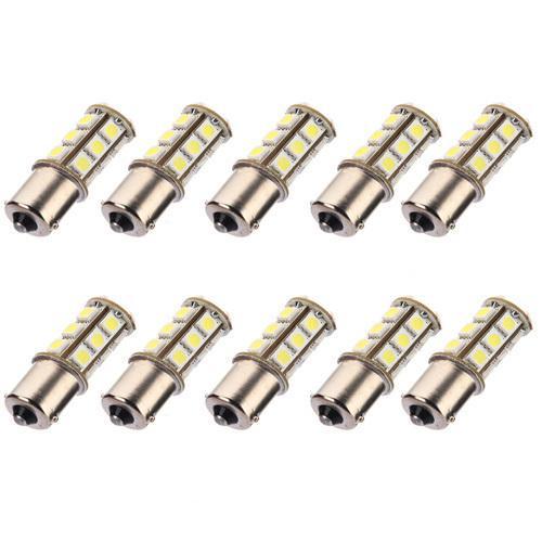 10x car white 1156 ba15s 18 smd 5050 led tail brake interior light bulb mini