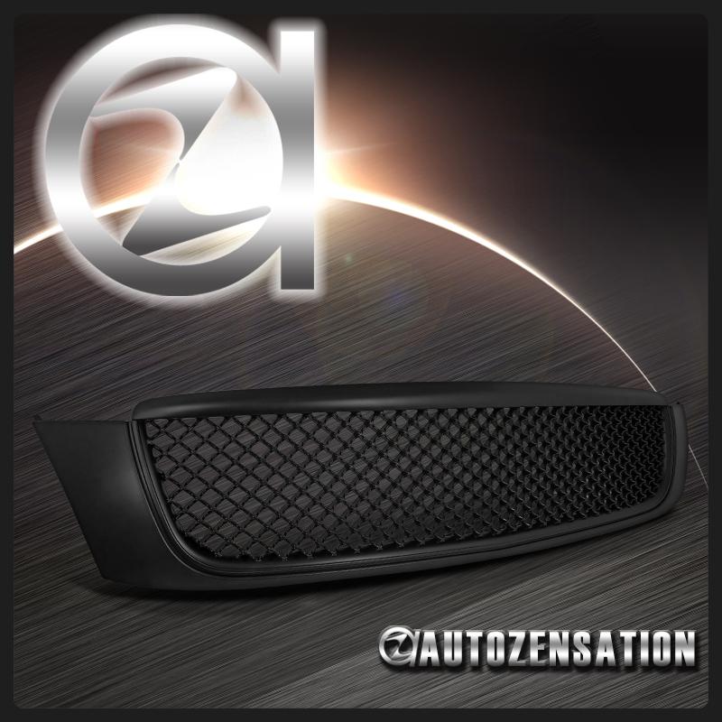 00-05 cadillac deville matte black hood mesh grill honeycomb grille