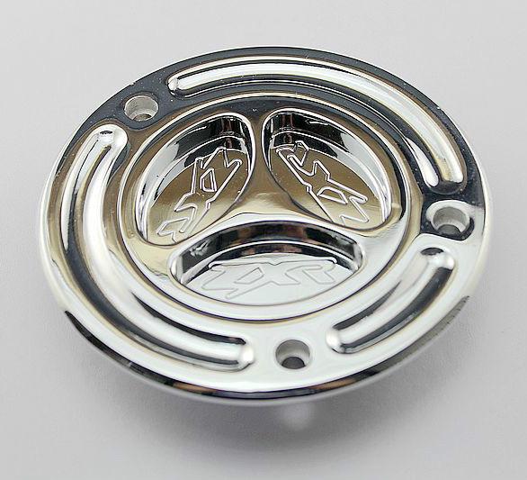 Chrome keyless fuel tank gas cap for kawasaki z1000 2005 2006 2007 2008