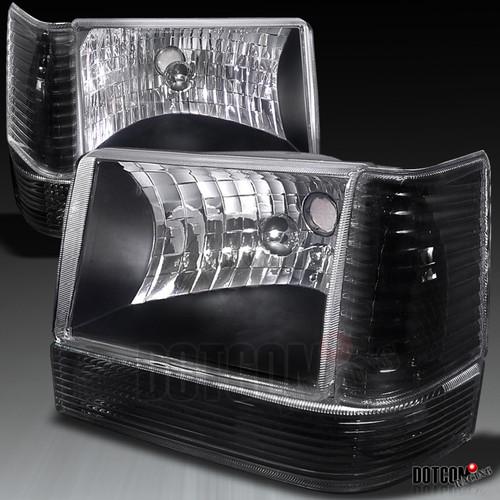 93-96 grand cherokee zj blk headlight w/ corner signal