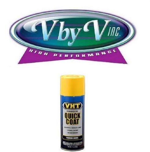 Vht quick coat, polyurethane, enamel, gloss, yellow, 11 oz., aerosol spray each