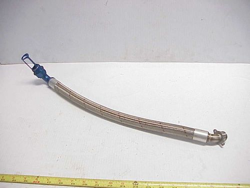 Stainless steel 22&#034; braided hose w/ fittings for weiss oil pump &amp; -12 pan ju352