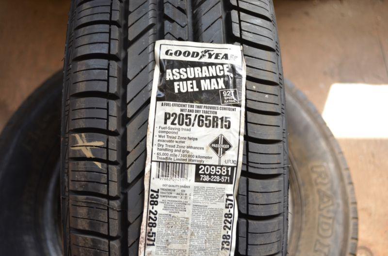 1 new 205 65 15 goodyear assurance tire