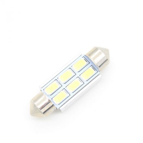 White 39mm festoon dome 6 led 5730 smd c5w car auto light source interior lamp