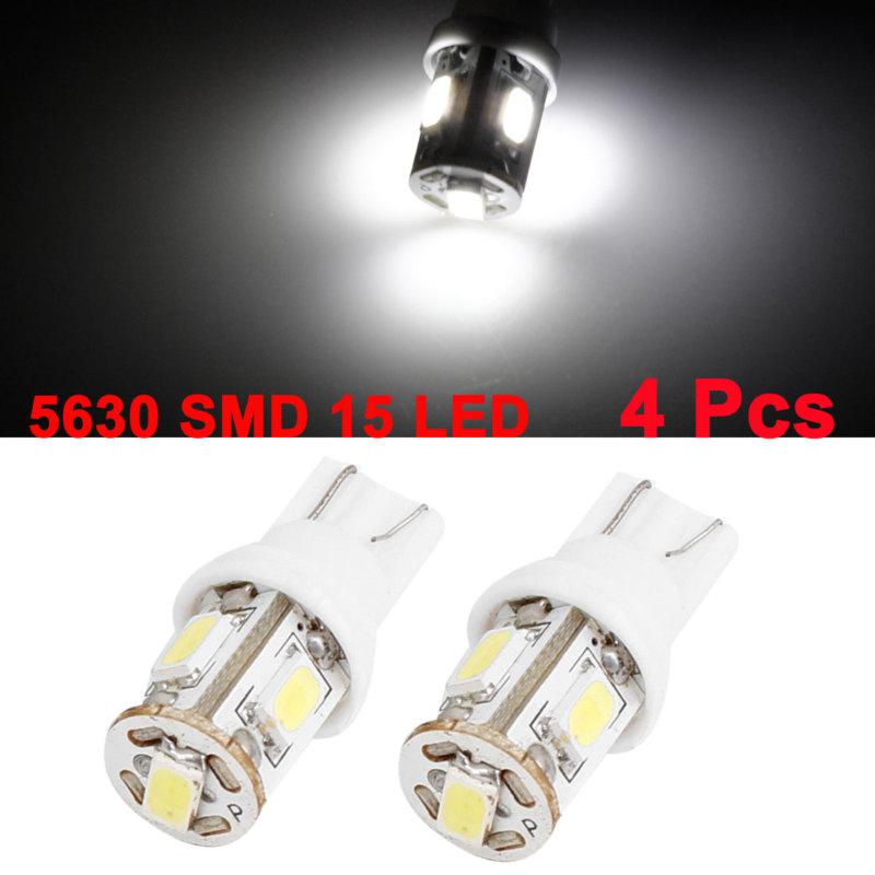 T10 194 168 w5w white 5630 5-smd led car light lamp bulbs 12v 4pcs