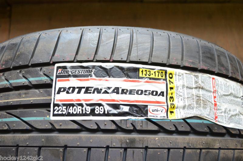 2 new 225 40 19 bridgestone potenza re050 tires