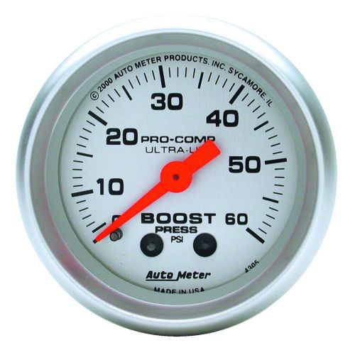 Auto meter 4305 ultra-lite; mechanical boost gauge