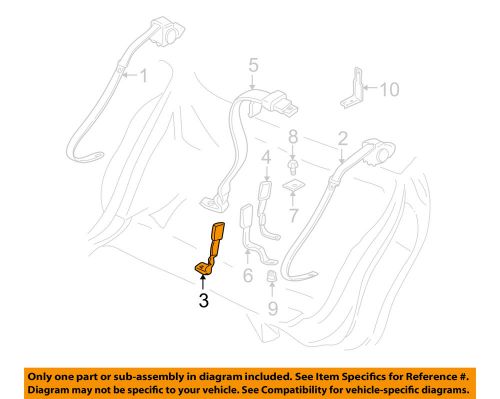 Gm oem rear seat belts-buckle right 88952189