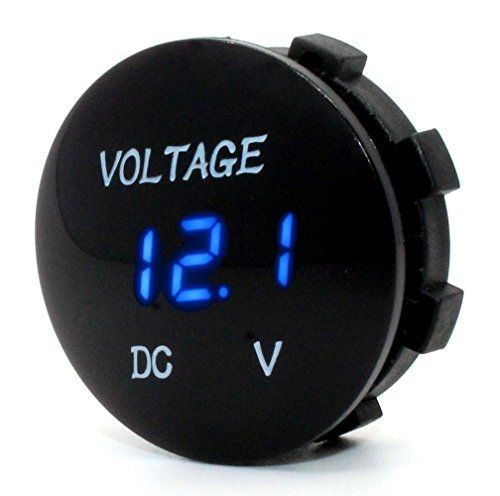 Cllena waterproof dc 12v led digital display voltmeter for car automobiles