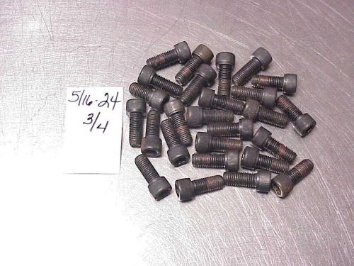 26 allen head bolts fine thread 5/16-24 x 3/4&#034; new and used nascar