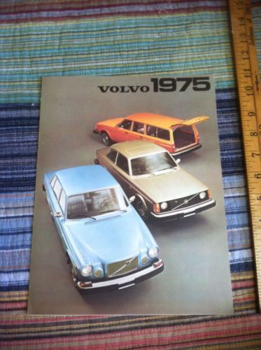 1975 volvo 240 164 242 244 gl dl sales brochure