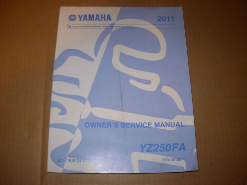 2011 yamaha yz250fa motorcycle service manual