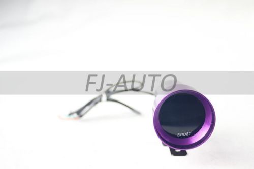 Universal turbo boost 0-2 bar gauge 37mm mirco red digital smoke  purple sensor