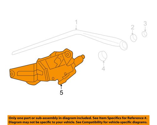 Gm oem wiper-rear motor 19329491