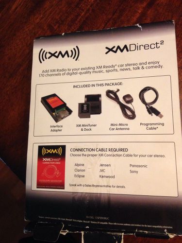 Xm radio direct2 cnp2000uc protocol interface adapter and mini micro antenna