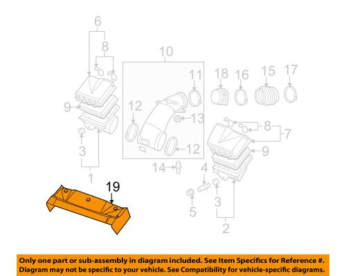 Chevrolet gm oem 05-07 corvette 6.0l-v8 air cleaner-splash shield 10381295