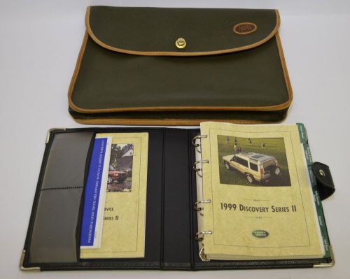 1999 discovery ii owners wallet &amp; collectable bag with land rover logo