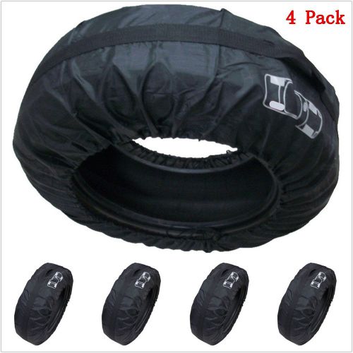 4x car suv spare wheel tyre tire protection storage bag carry tote cover 13&#034;-19&#034;